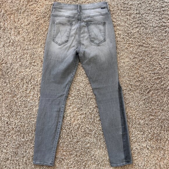 Mother Jeans Women’s The Swooner Supermoon Stripe Gray Size 29 Stretchy - Picture 4 of 9
